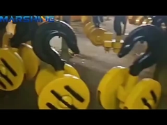 Двухсторонние крюки Струновый блок Антистатический портативный стальной подъемный электрический подъемный блок штурвал